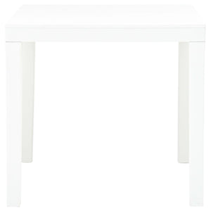 Tavolo da Giardino Bianco 78x78x72 cm in Plastica cod mxl 34432