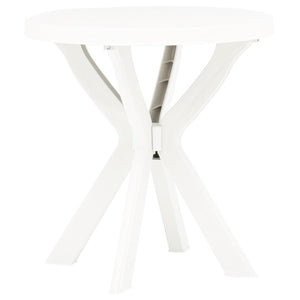 Tavolo da Bistrot Bianco Ø70 cm in Plastica 48796