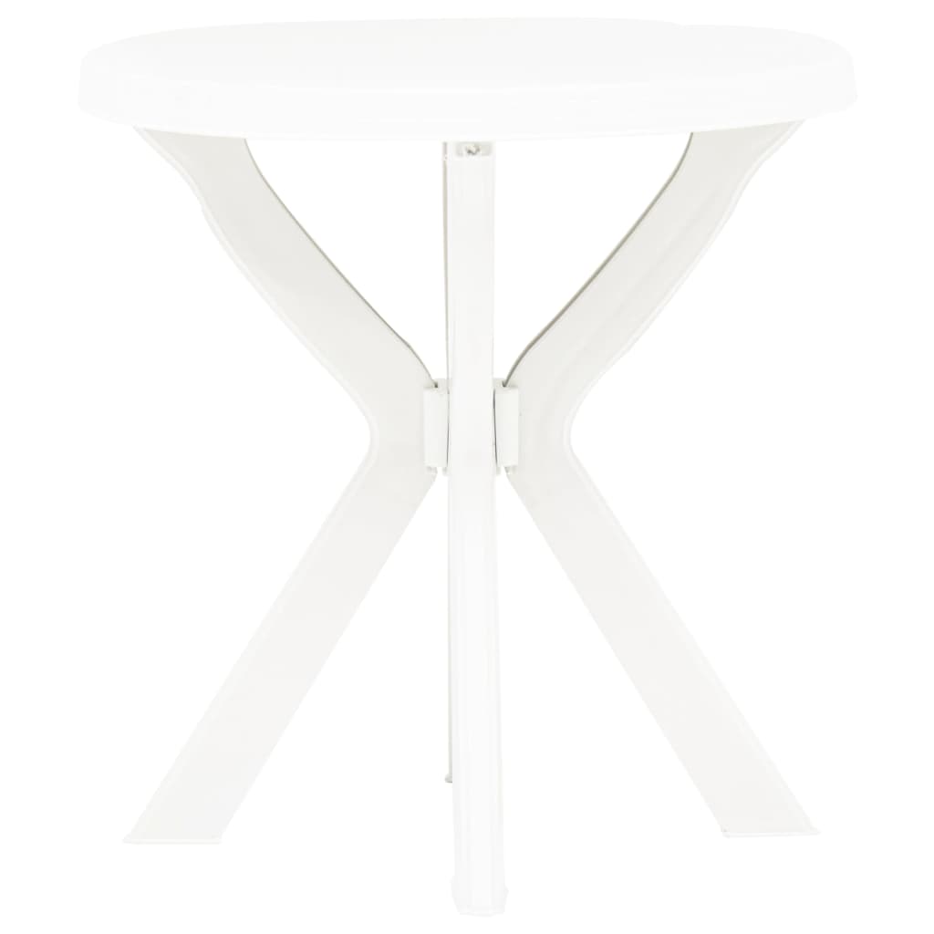 Tavolo da Bistrot Bianco Ø70 cm in Plastica 48796