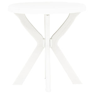 Tavolo da Bistrot Bianco Ø70 cm in Plastica 48796