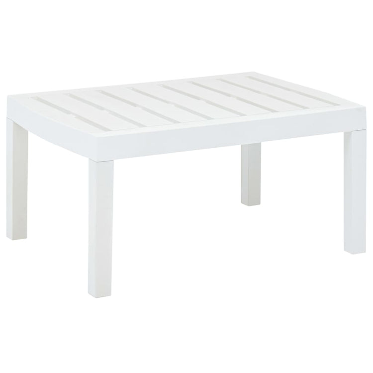 Tavolo da Giardino Bianco 78x55x38 cm in Plastica cod mxl 34403