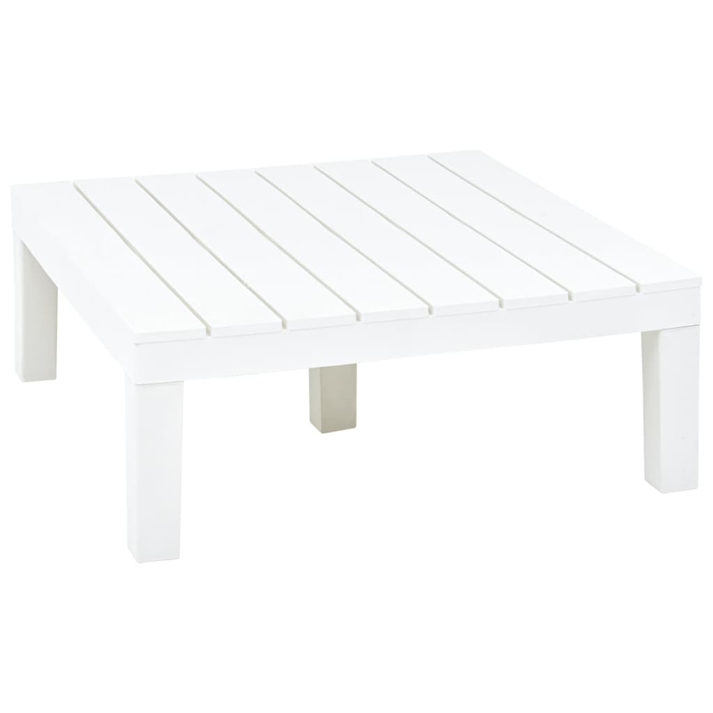 Tavolo da Giardino Bianco 78x78x31 cm in Plastica 48827