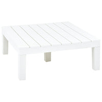 Tavolo da Giardino Bianco 78x78x31 cm in Plastica 48827