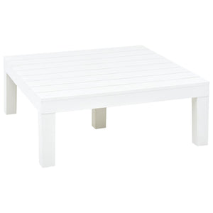 Tavolo da Giardino Bianco 78x78x31 cm in Plastica 48827