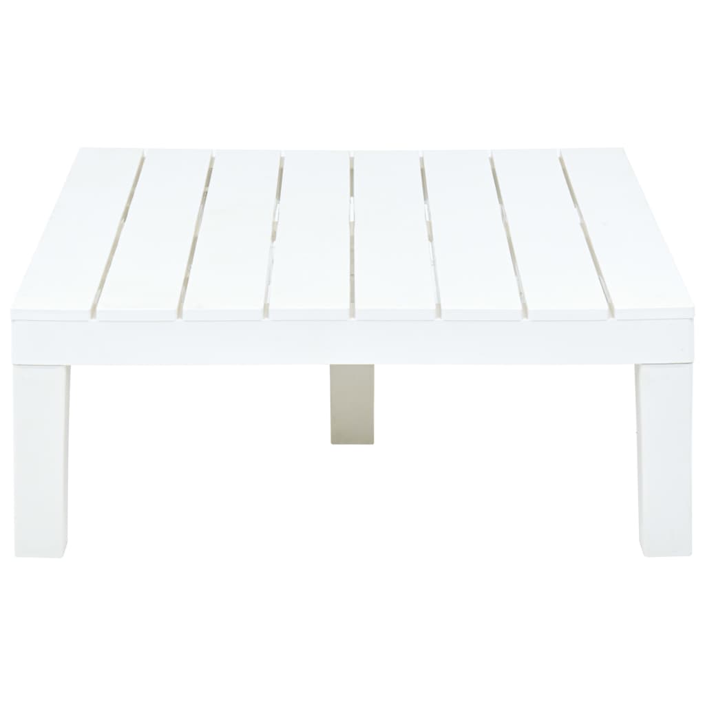 Tavolo da Giardino Bianco 78x78x31 cm in Plastica cod mxl 34194