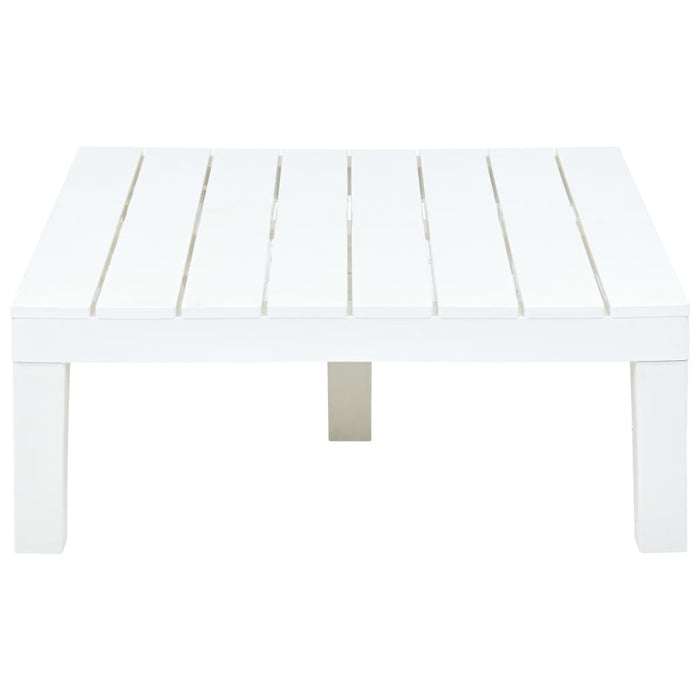 Tavolo da Giardino Bianco 78x78x31 cm in Plastica cod mxl 34194