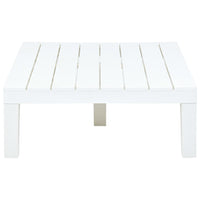 Tavolo da Giardino Bianco 78x78x31 cm in Plastica 48827