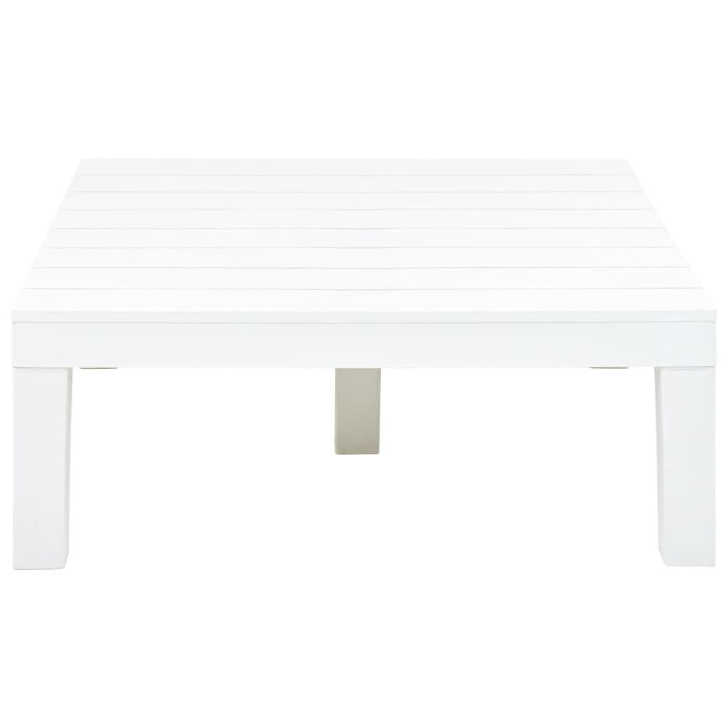 Tavolo da Giardino Bianco 78x78x31 cm in Plastica cod mxl 34194