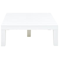 Tavolo da Giardino Bianco 78x78x31 cm in Plastica 48827