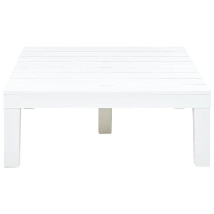 Tavolo da Giardino Bianco 78x78x31 cm in Plastica 48827