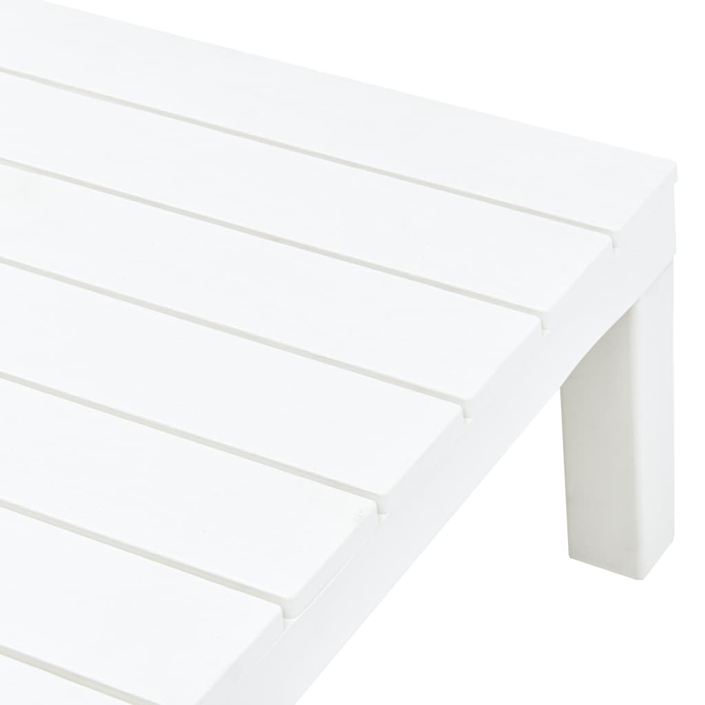 Tavolo da Giardino Bianco 78x78x31 cm in Plastica cod mxl 34194