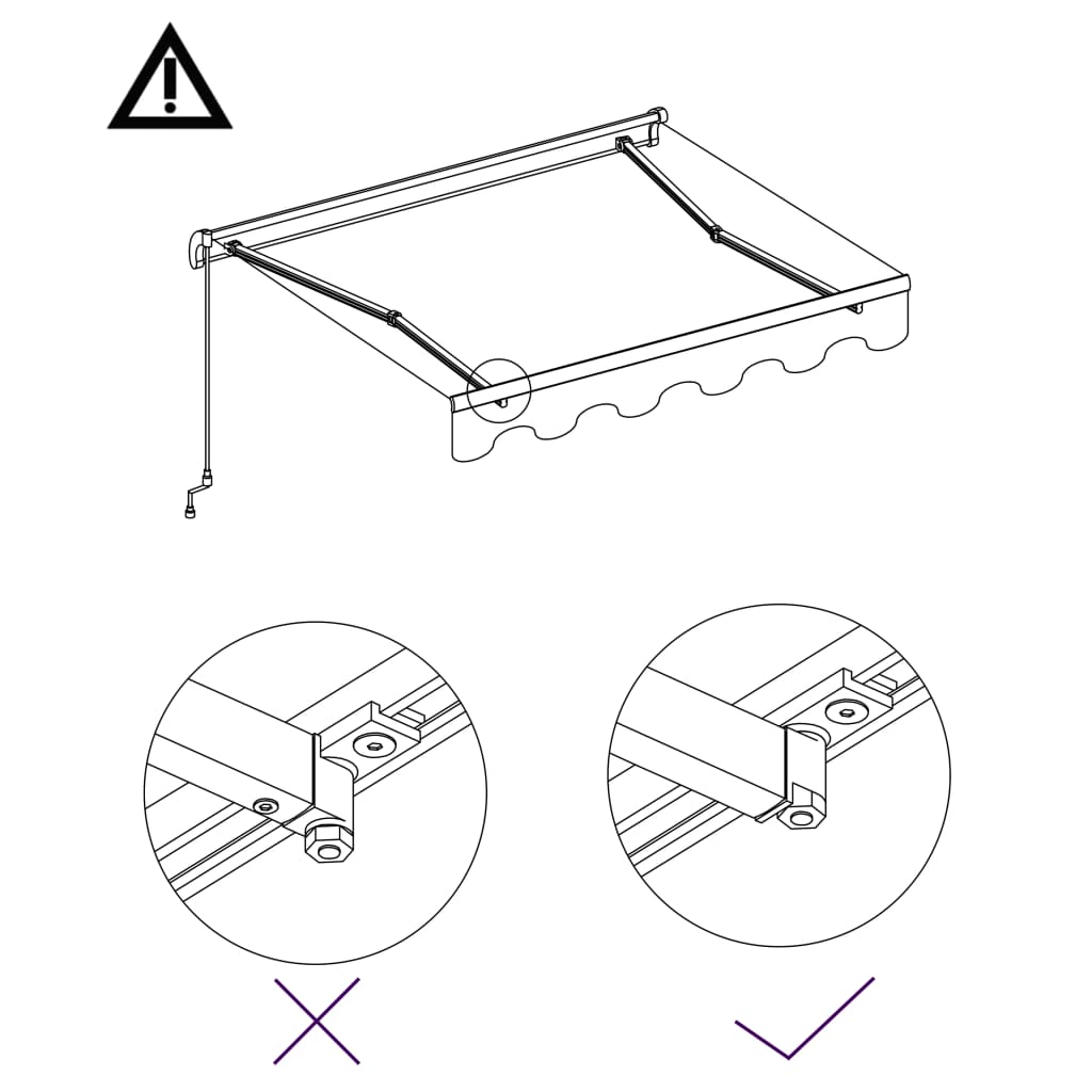 Tenda da Sole Retrattile Automatica 400x300 cm Blu e Bianca cod mxl 65759