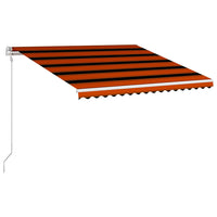 Tenda da Sole Retrattile Automatica 400x300 cm Arancione e Marrone cod mxl 65775