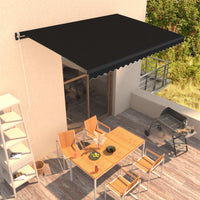 Tenda da Sole Retrattile Manuale 450x300 cm Antracite