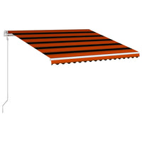 Tenda da Sole Retrattile Automatica 450x300 cm Arancione e Marrone