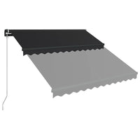 Tenda da Sole Retrattile Manuale 350x250 cm Antracite