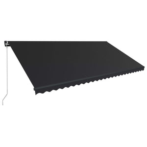 Tenda da Sole Retrattile Manuale 600x300 cm Antracite 3051242