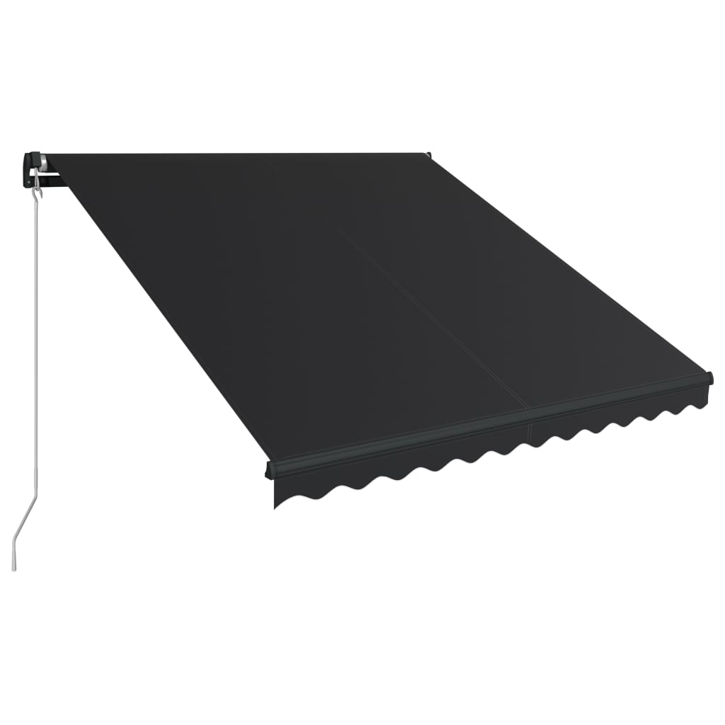 Tenda da Sole Retrattile Manuale con LED 300x250 cm Antracite cod mxl 51558