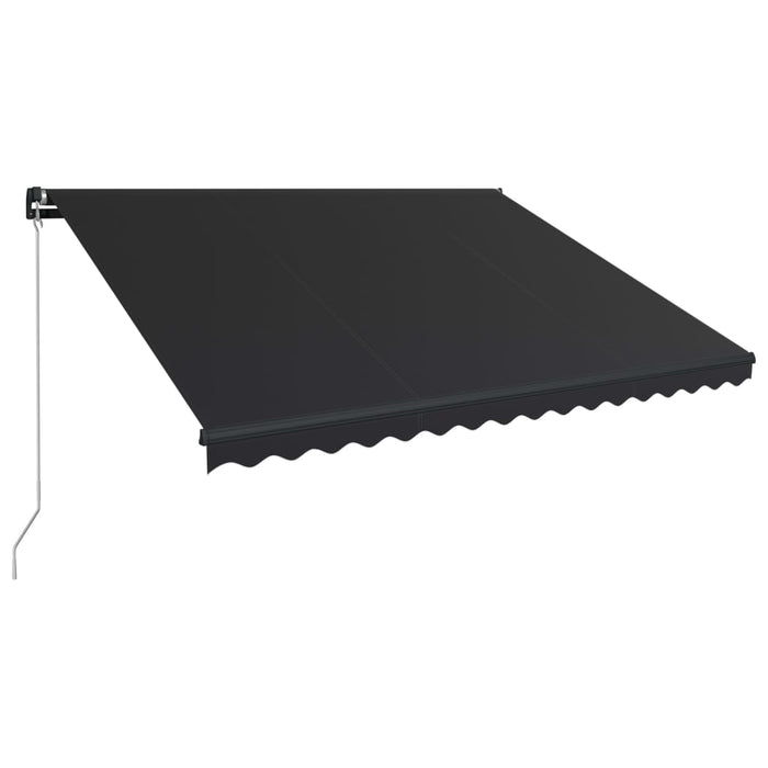 Tenda da Sole Retrattile Manuale con LED 400x300 cm Antracite cod mxl 62019