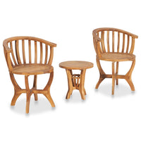 Set da Bistrot da Giardino 3 pz in Legno Massello di Teak 49383