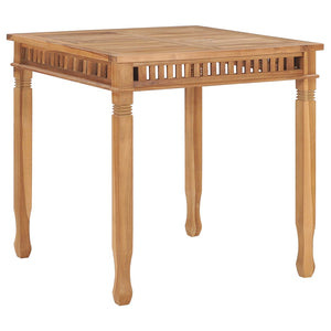 Tavolo da Pranzo per Giardino 80x80x80 cm in Massello di Teak cod mxl 34433