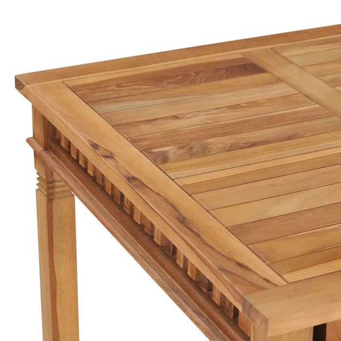 Tavolo da Pranzo per Giardino 80x80x80 cm in Massello di Teak cod mxl 34433