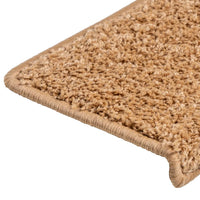 Tappetini per Scale 15 pz 65x21x4 cm Beige