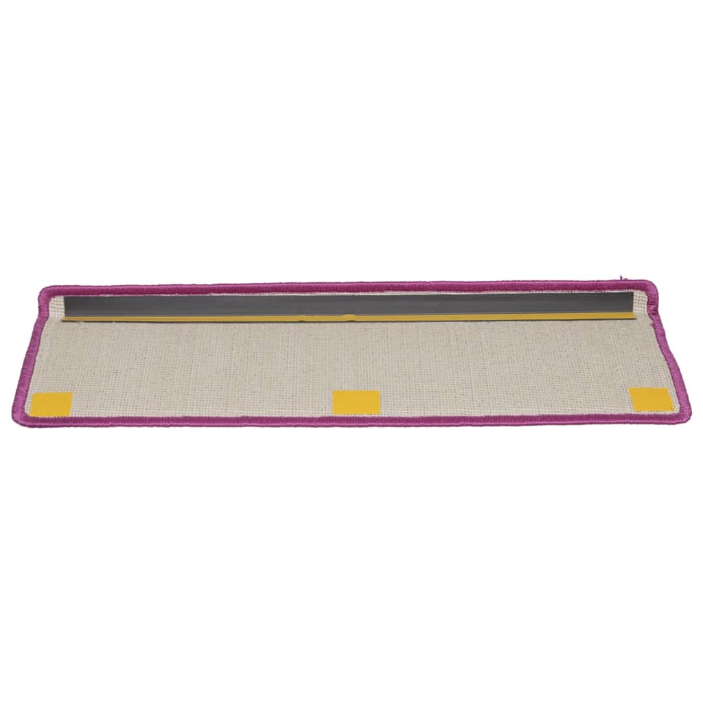 Tappetini per Scale 15 pz 65x21x4 cm Viola 134580