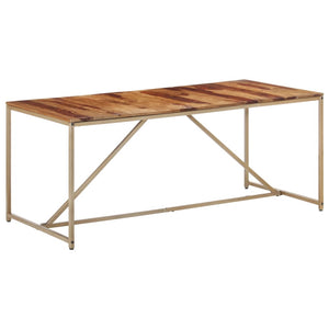 Tavolo da Pranzo 180x90x76 cm in Legno Massello di Sheesham cod mxl 27327