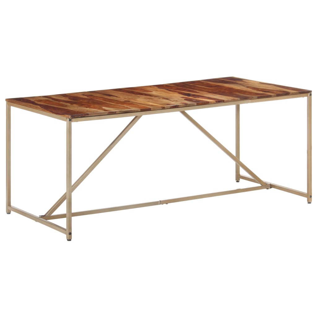 Tavolo da Pranzo 180x90x76 cm in Legno Massello di Sheesham cod mxl 27327