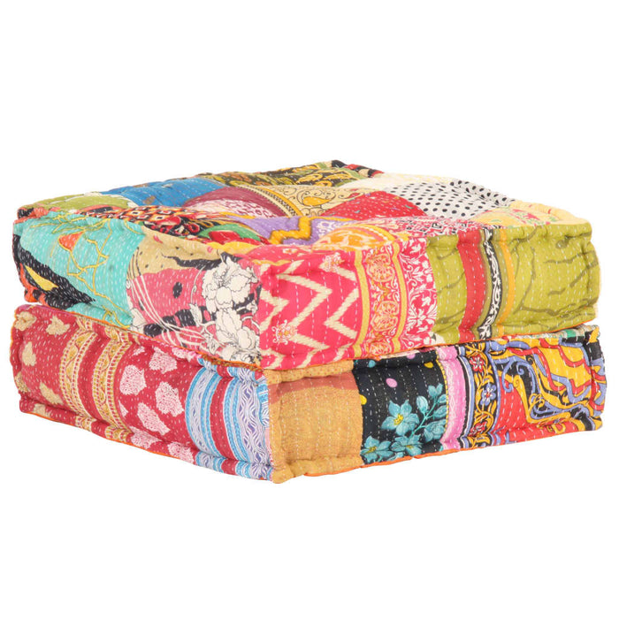 Pouf 60x70x36 cm in Tessuto Patchwork cod mxl 68185