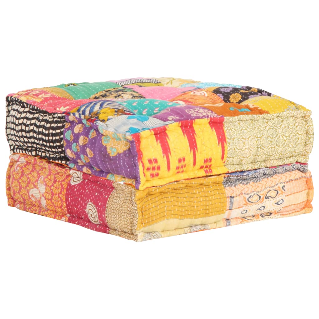 Pouf 60x70x36 cm in Tessuto Patchwork cod mxl 68185