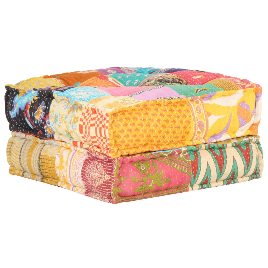 Pouf 60x70x36 cm in Tessuto Patchwork cod mxl 68185