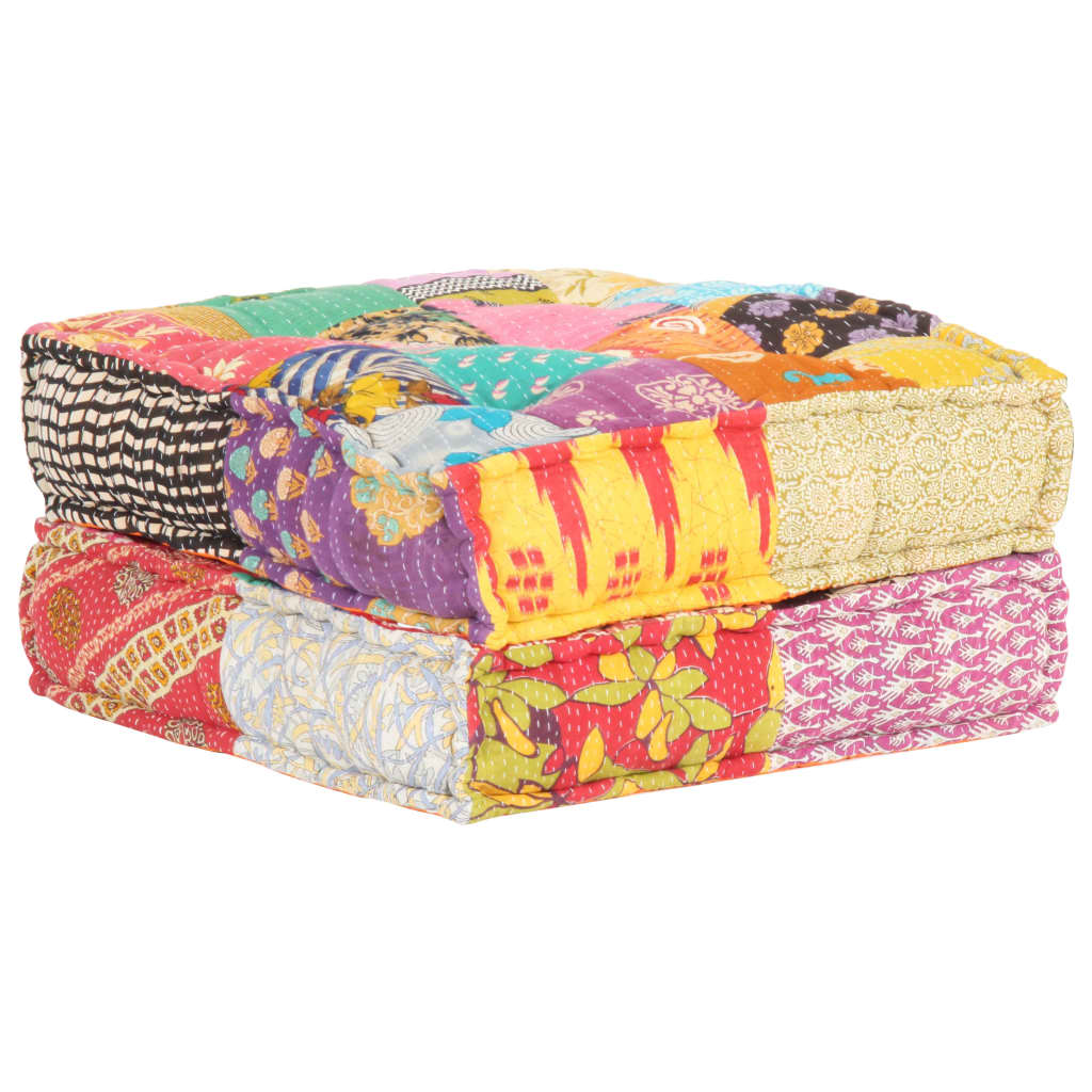 Pouf 60x70x36 cm in Tessuto Patchwork cod mxl 68185