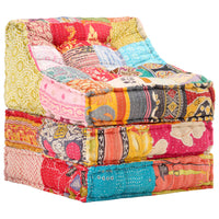 Pouf Modulare in Tessuto Patchwork cod mxl 68576