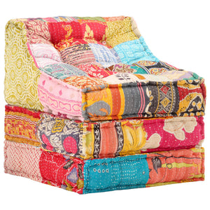 Pouf Modulare in Tessuto Patchwork 287712