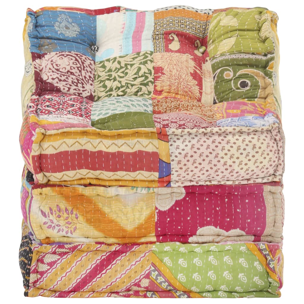 Pouf Modulare in Tessuto Patchwork cod mxl 68576