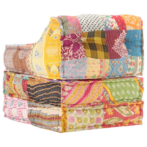 Pouf Modulare in Tessuto Patchwork cod mxl 68576