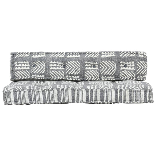 Cuscino per Divani a Pallet Grigio in Tessuto Patchwork 287718