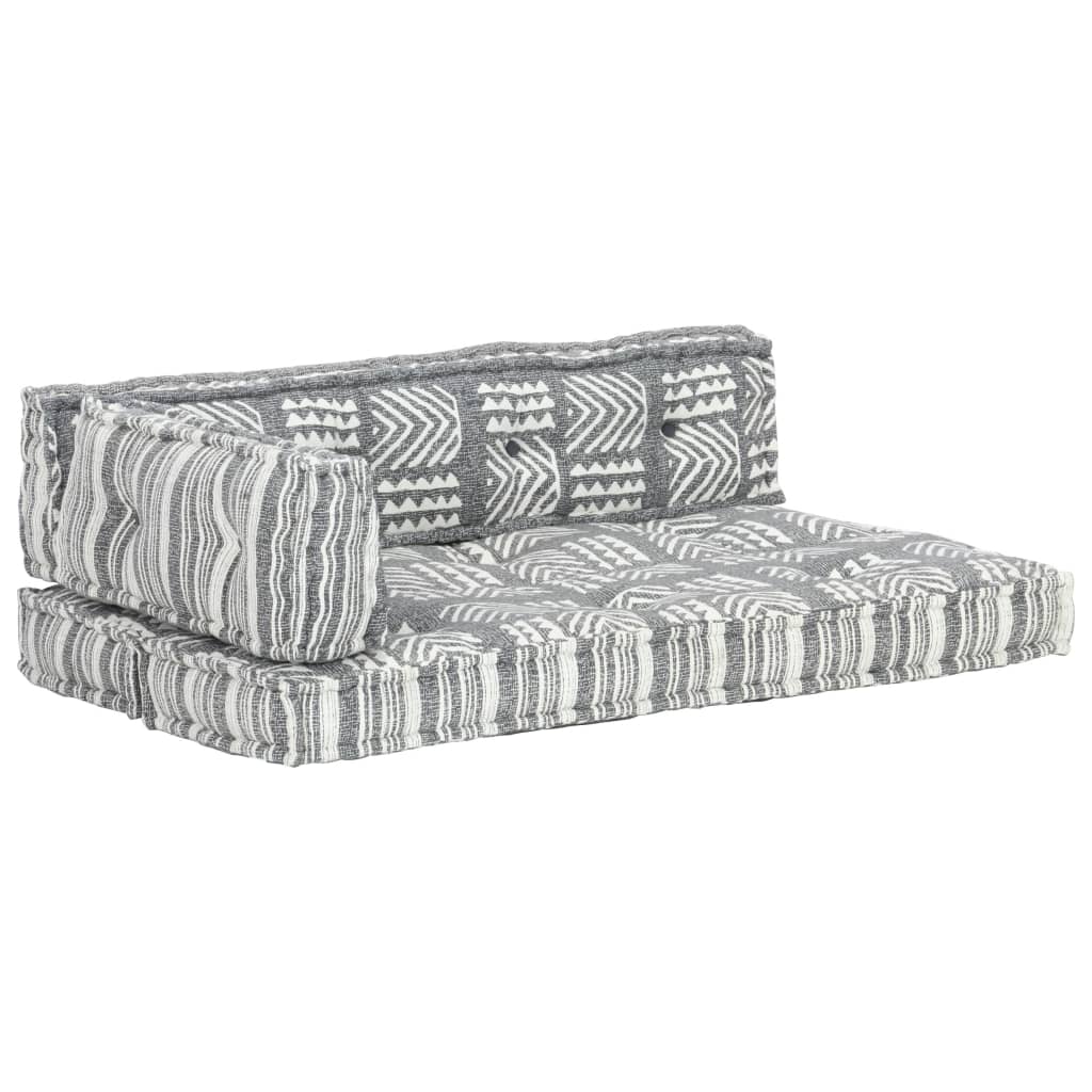 Cuscino per Divani Pallet Grigio in Tessuto Patchwork 287723