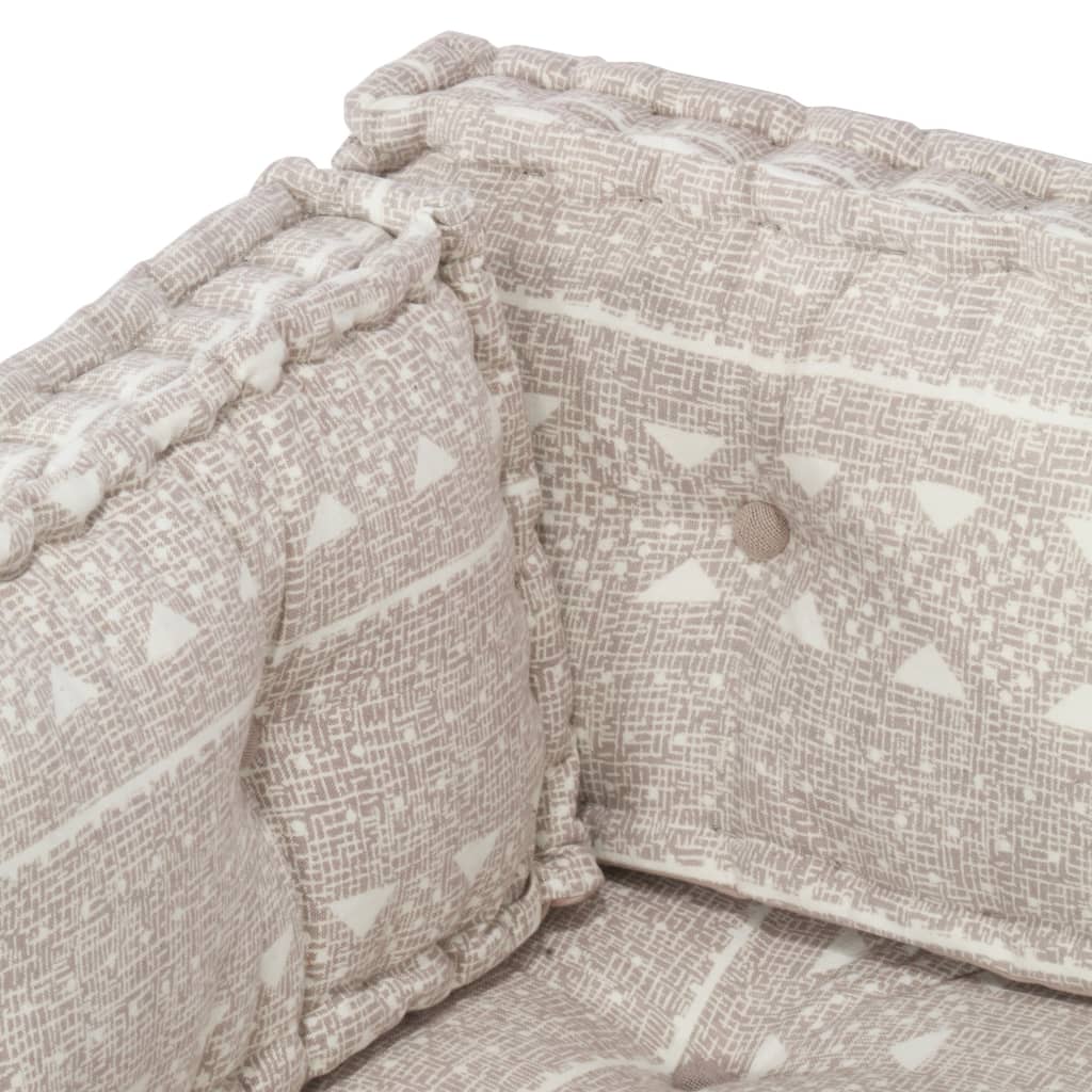 Cuscino per Divani Pallet Marrone Chiaro in Tessuto Patchwork 287724