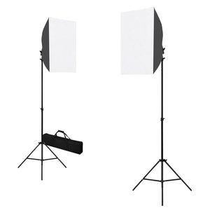 Kit per Studio Fotografico con Luce Softbox e Fondali 3051363