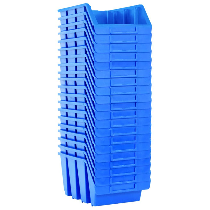 Contenitori Impilabili 20 pz Blu in Plastica 146285