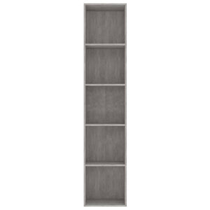 Libreria Grigio Cemento 40x30x189 cm in Truciolato cod mxl 12600