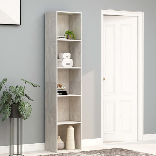 Libreria Grigio Cemento 40x30x189 cm in Truciolato cod mxl 12600