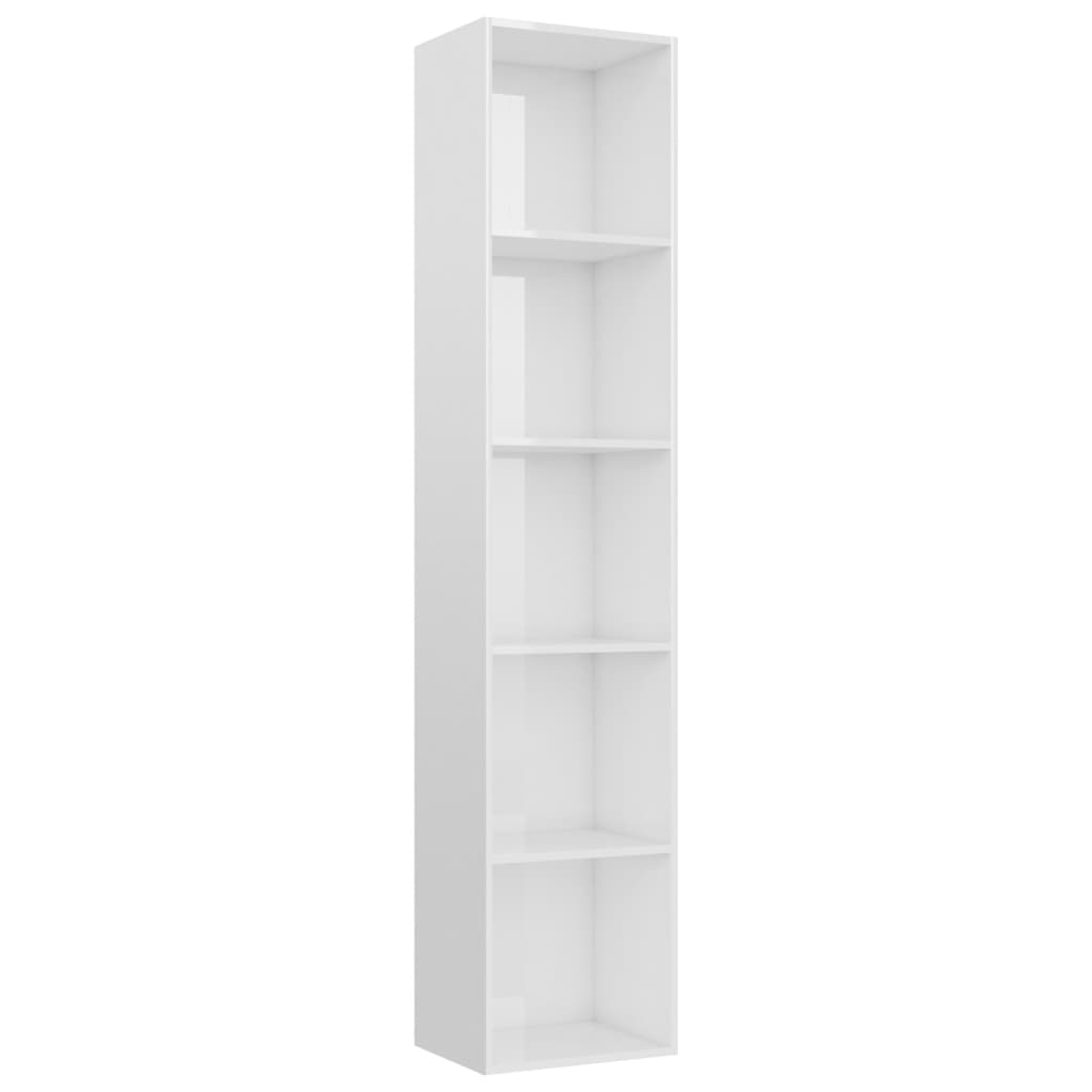 Libreria Bianco Lucido 40x30x189 cm in Truciolato