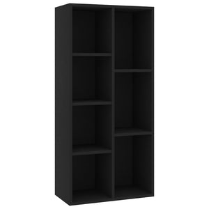 Libreria Nera 50x25x106 cm in Truciolato 801108