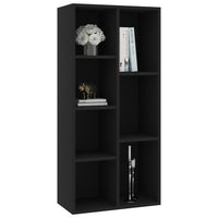 Libreria Nera 50x25x106 cm in Truciolato 801108