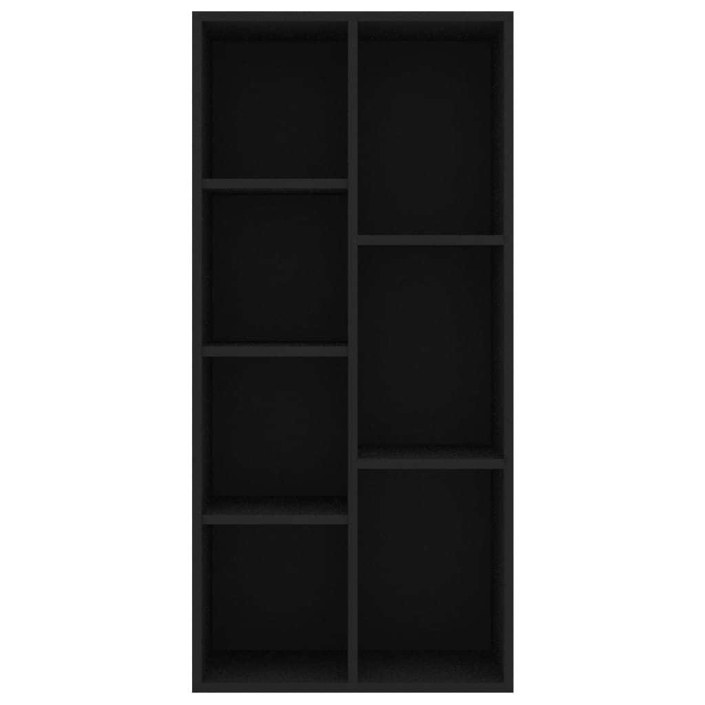 Libreria Nera 50x25x106 cm in Truciolato 801108