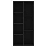 Libreria Nera 50x25x106 cm in Truciolato 801108